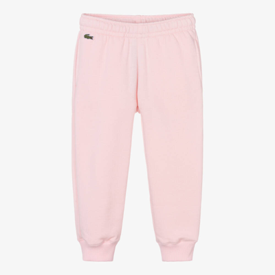 Lacoste Kids' Girls Pink Cotton Joggers | ModeSens