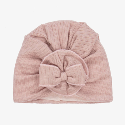 Shop Jamiks Baby Girls Pink Viscose Bow Turban