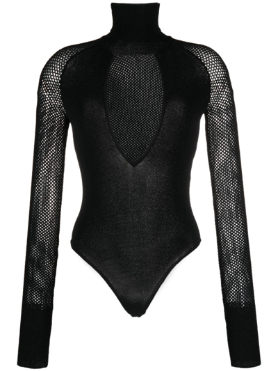Shop Alessandro Vigilante V-neck Body In Black  