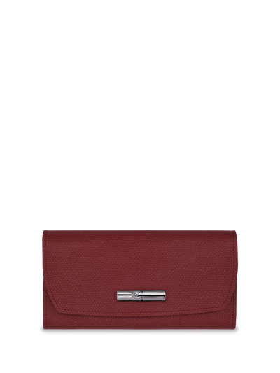 Longchamp Roseau Wallet Pink - Leather