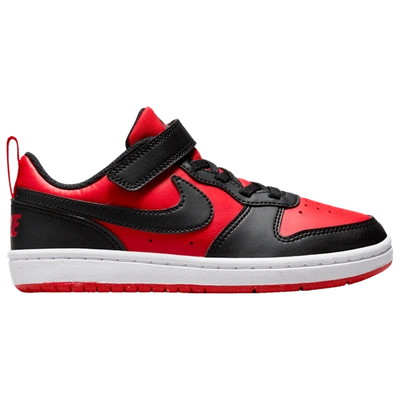 Shop Nike Boys  Court Borough Low Recraft In Red/black/white