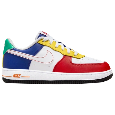 Shop Nike Boys  Force 1 Low Lv8 In Deep Royal Blue/university Red/white