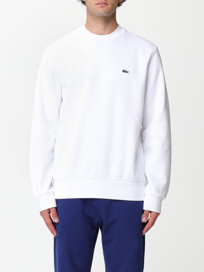 Shop Lacoste Sweatshirt  Men Color White