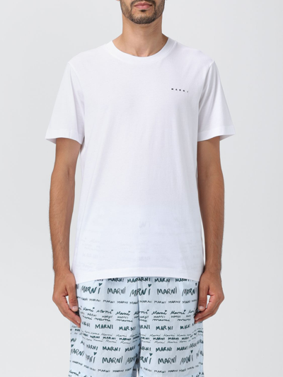 Shop Marni Cotton T-shirt In Lilac