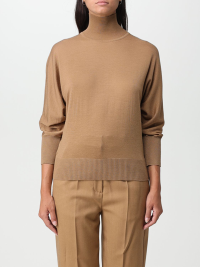 Max Mara Sweater Woman Beige In Beige
