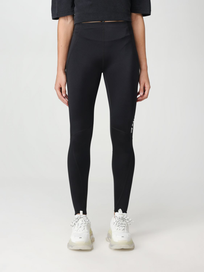 Balenciaga Leggings In Stretch Fabric In Black