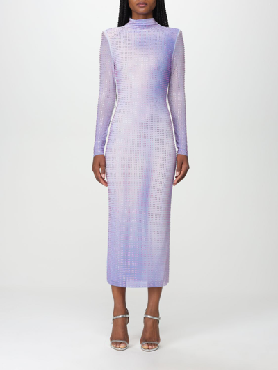 Shop Self-portrait Dress  Woman Color Violet