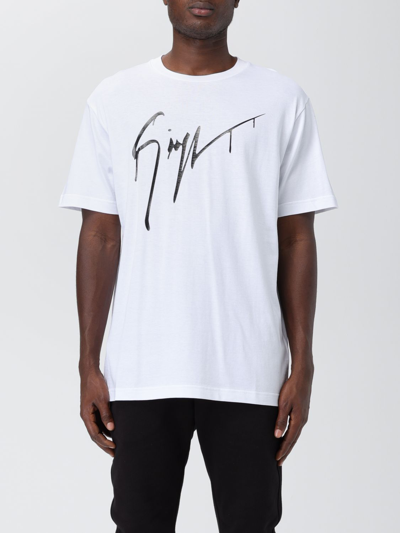 Shop Giuseppe Zanotti T-shirt  Men Color White