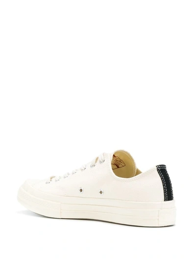 Shop Comme Des Garçons Play X Converse Red Heart Chuck Taylor '70 Low Sneakers In Beige