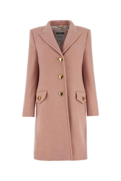 Shop Moschino Coats In Pink