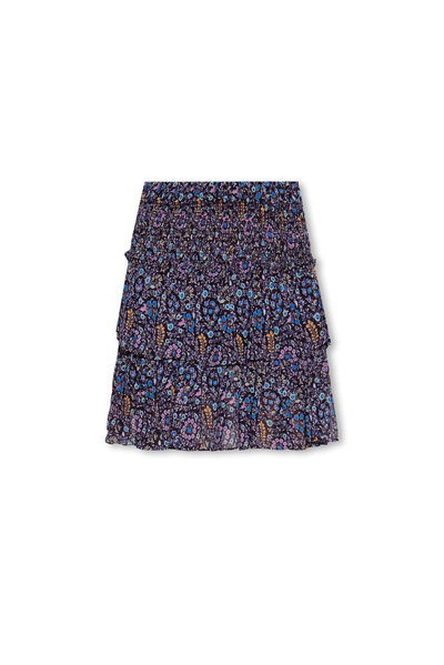 Shop Isabel Marant Étoile Hilari Paisley Georget Mini Skirt In Multi
