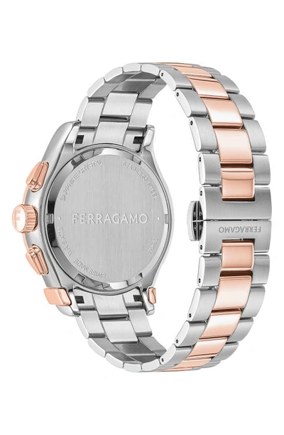 Shop Ferragamo 1927 Chronograph Bracelet Watch, 38mm In Two Tone