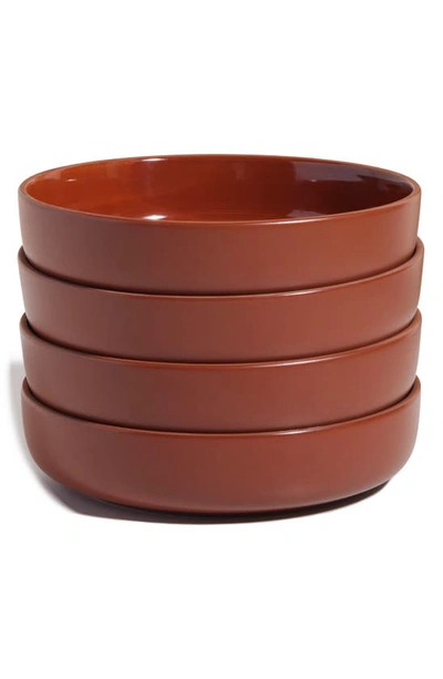 Shop Our Place Set Of 4 Dinner Bowls In Terracotta