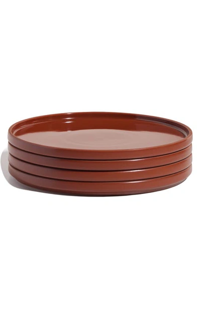 Shop Our Place Set Of 4 Dinner Plates In Terracotta