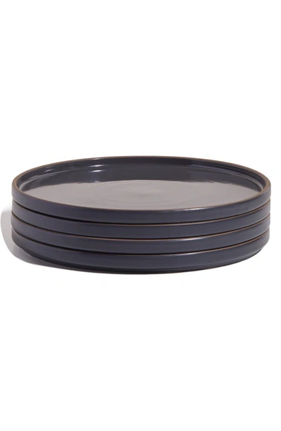 Shop Our Place Set Of 4 Dinner Plates In Char