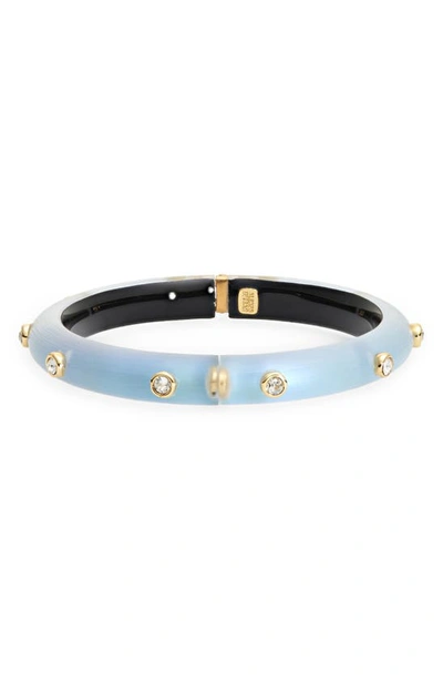 Shop Alexis Bittar Crystal Stud Lucite® Bangle In Opal