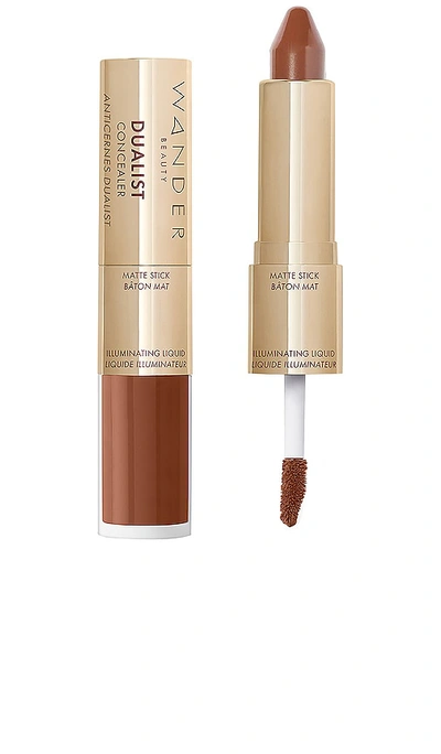 Shop Wander Beauty Dualist Matte And Illuminating Concealer In Ebony