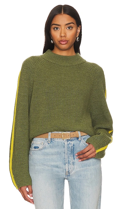 Shop Velvet By Graham & Spencer Teagan Sweater In Elm & Sunflower