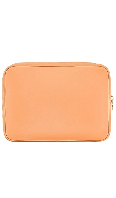 Shop Stoney Clover Lane Clear Front Large Pouch In Peach