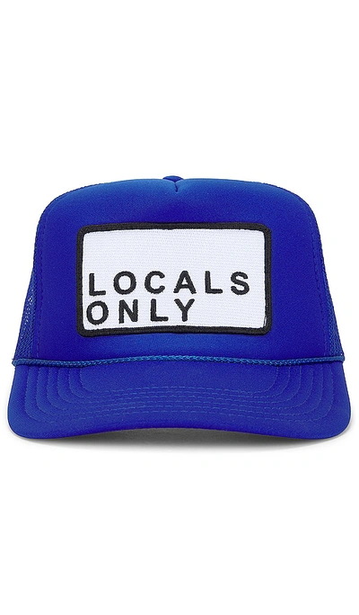 Friday Feelin Locals Only Hat In Cobalt