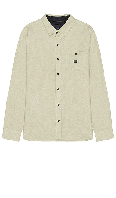 Shop Roark Nordsman Long Sleeve Button Down Shirt In Cream