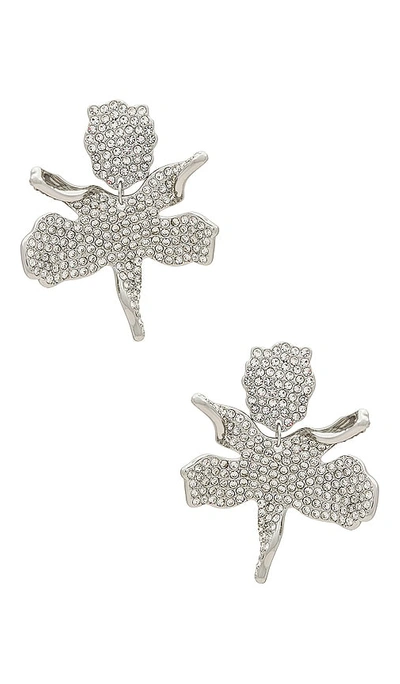 Shop Lele Sadoughi Crystal Small Paper Lily Earrings
