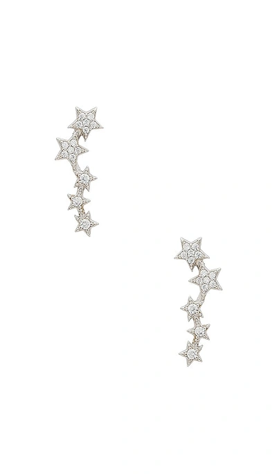 Shop Shashi Star Crawler Earring In Silver