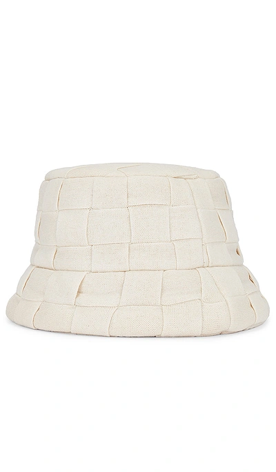 Shop Ruslan Baginskiy Woven Bucket Hat In Ivory