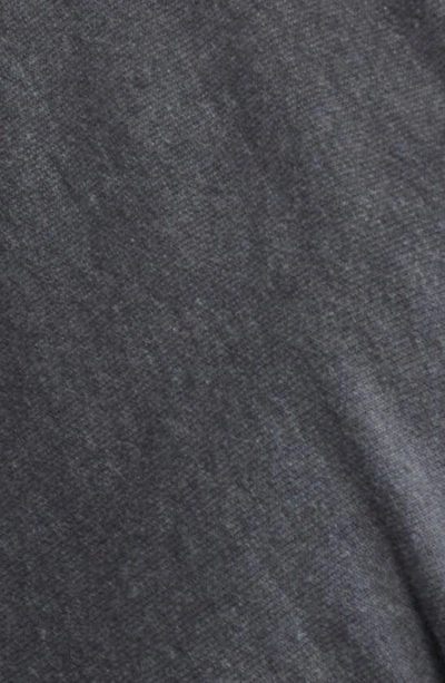 Rails Dex Snap Placket Sweatshirt In Black Acid Wash