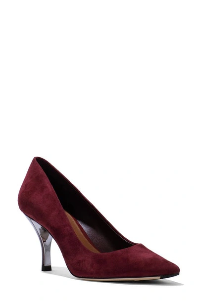 Shop Donald Pliner Elexa Pointed Toe Pump In Cherry