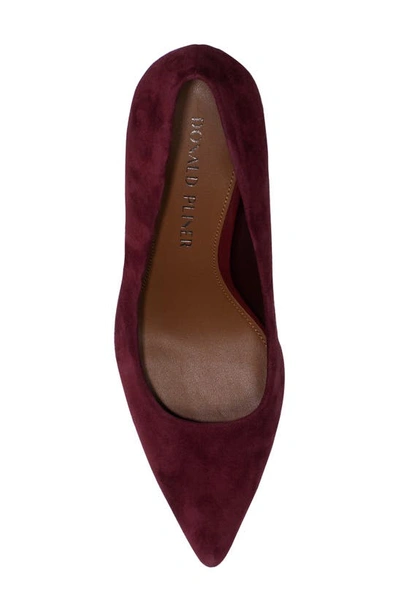 Shop Donald Pliner Elexa Pointed Toe Pump In Cherry