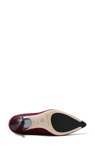 Shop Donald Pliner Elexa Pointed Toe Pump In Cherry