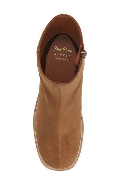 Toni Pons Piani Block Heel Bootie In Tobacco