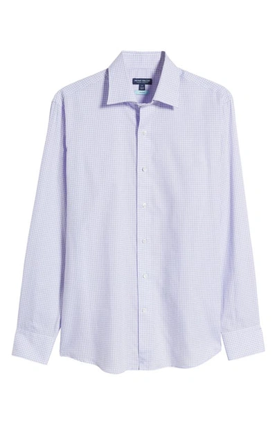 Shop Peter Millar Crown Crafted Francis Gingham Plaid Cotton Button-up Shirt In Wisteria