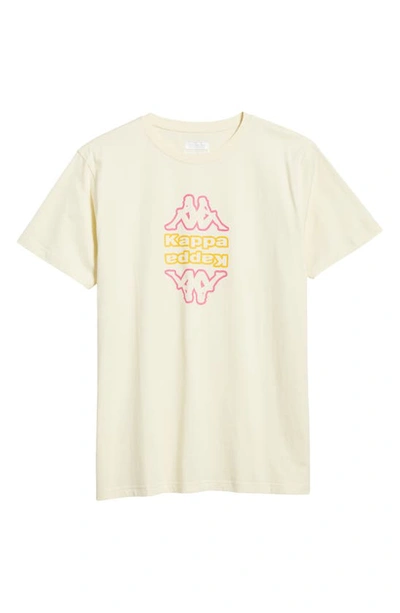 Shop Kappa Isten Logo Graphic T-shirt In Beige Baby