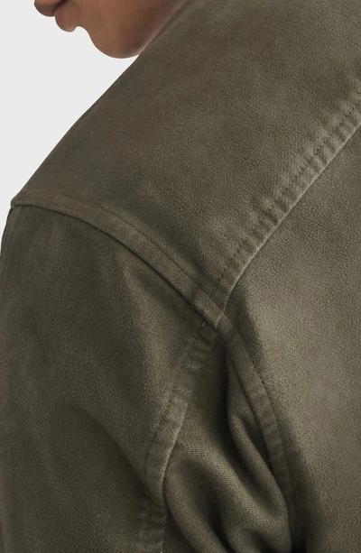 Shop Rag & Bone Stretch Cotton Moleskin Jacket In Leaf