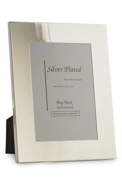 Bey-berk Silver Plate Picture Frame In Silver