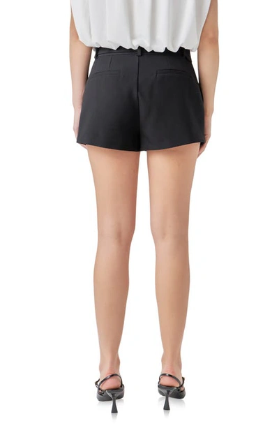 Shop Endless Rose Belted Shorts In Black