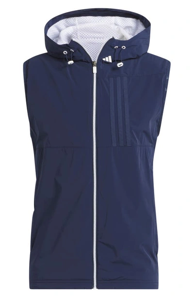 Shop Adidas Golf Ultimate365 Tour Wind.rdy Vest In Collegiate Navy