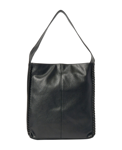 Shop Urban Originals Knowing Faux Leather Hobo Bag In Black