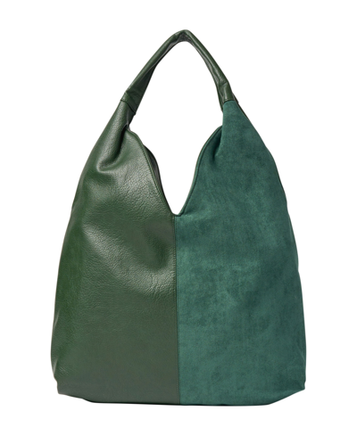 Shop Urban Originals Lenora Faux Leather Hobo Bag In Deep Green