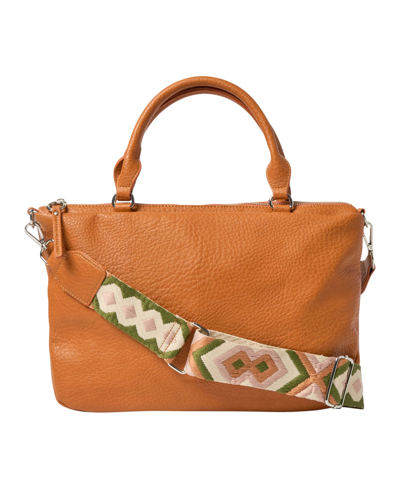 Shop Urban Originals On The Rise Faux Leather Tote Bag In Tan