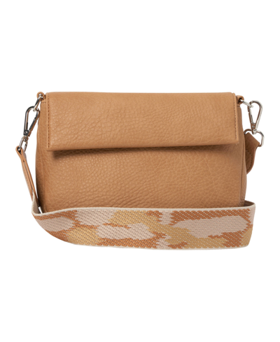 Shop Urban Originals Realism Faux Leather Crossbody Bag In Sand