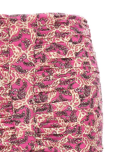 Shop Isabel Marant 'milendi' Skirt In Fuchsia