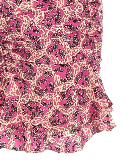 Shop Isabel Marant 'milendi' Skirt In Fuchsia