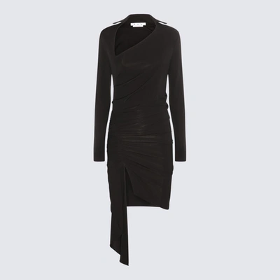 Shop Off-white Black Viscose Stretch Dress
