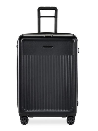 Shop Briggs & Riley Men's Sympatico Medium Expandable Spinner Suitcase In Black