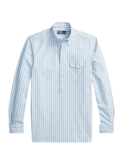 Shop Polo Ralph Lauren Men's Twill Long-sleeve Sport Shirt In Cream Green Multi