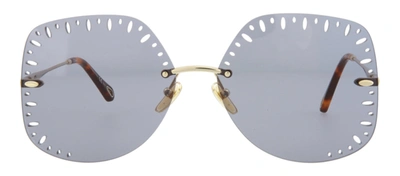 Shop Chloé Ch0111s 001 Butterfly Sunglasses Mx In Blue
