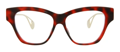 Shop Gucci Gg0438o 004 Cat Eye Eyeglasses Mx In Clear